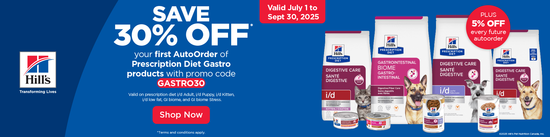 Picture for category HILLS: Save 30% off Gastro Prescription Diets